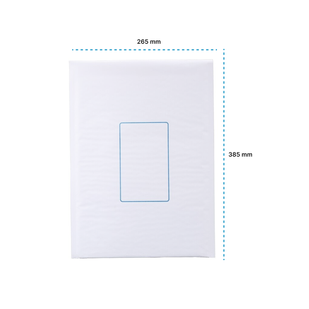 BM05/100 KRAFT BUBBLE MAILER 265mm × 385mm