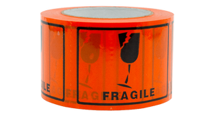 Cargo Packaging Fragile Tape (Black on Red)  - cargopackaging.com.au
