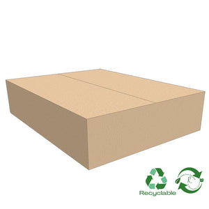 Plain RSC Box SHORT A3 - 420mm x 320mm x 170mm (25 per bundle) - Cargo Packaging