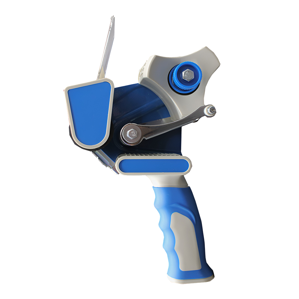 LOW NOISE TAPE DISPENSER WITH RUBBER GRIP